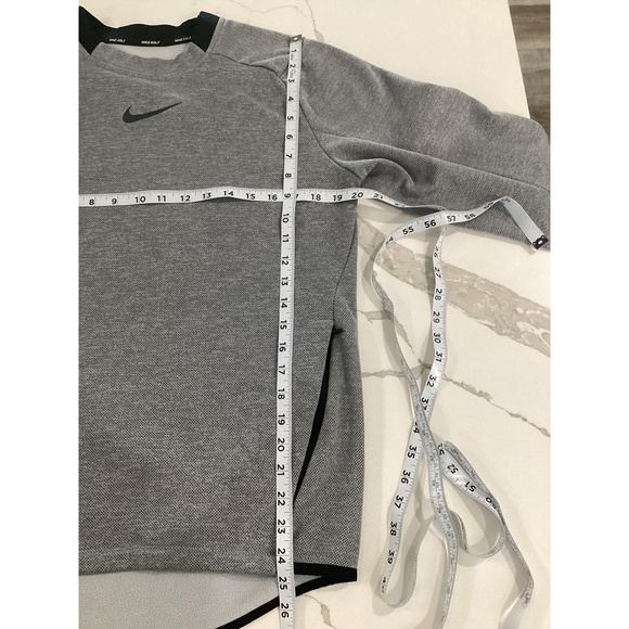 Nike Golf Gray‎ Men's Dri-Fit Crew Neck Long-Sleeve Shirt Small - Picture 8 of 12